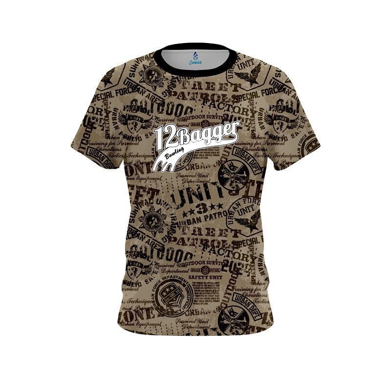 12Bagger Urban Military Grunge CoolWick Bowling Jersey