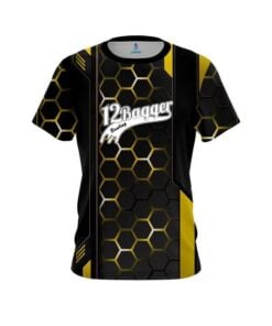 12Bagger Yellow Steel Comb CoolWick Bowling Jersey