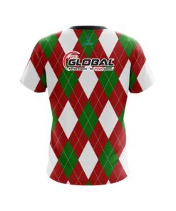 Alternative view of 900 Global Argyle Green CoolWick Bowling Jersey