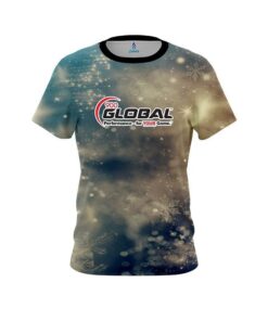 900 Global Blurred Snowflakes CoolWick Bowling Jersey