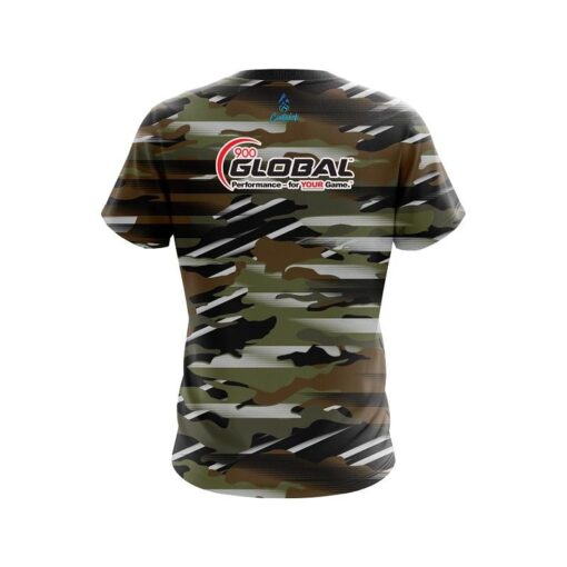 900 Global Camo Grunge CoolWick Bowling Jersey - Image 2