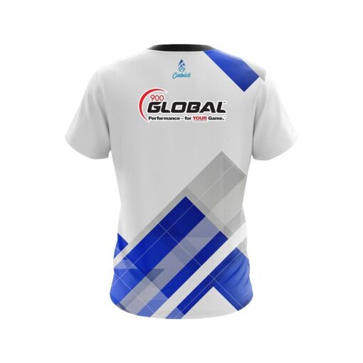 900 Global Flyer Blue CoolWick Bowling Jersey - Image 2
