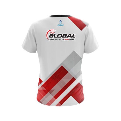 900 Global Flyer Red CoolWick Bowling Jersey - Image 2