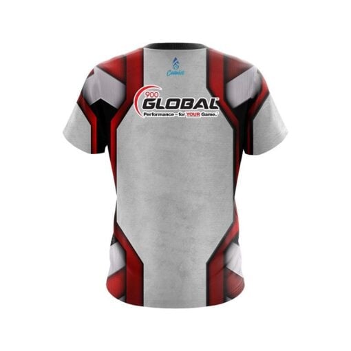 900 Global Iron Red CoolWick Bowling Jersey - Image 2