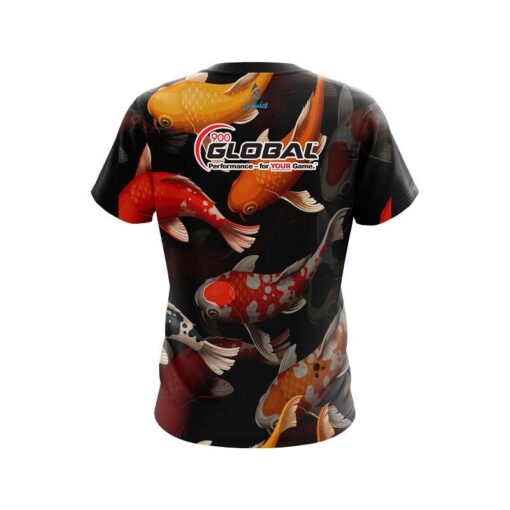 900 Global Koi Pond CoolWick Bowling Jersey - Image 2