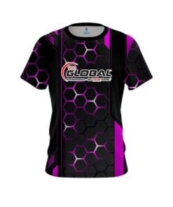 900 Global Pink Steel Comb CoolWick Bowling Jersey