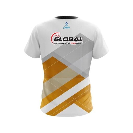 900 Global Racing Orange CoolWick Bowling Jersey - Image 2