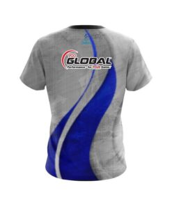 Alternative view of 900 Global Rough Edges Blue CoolWick Bowling Jersey