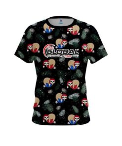 900 Global Sloths Christmas Time CoolWick Bowling Jersey