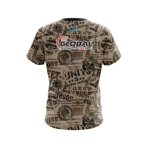 900 Global Urban Military Grunge CoolWick Bowling Jersey - Image 2