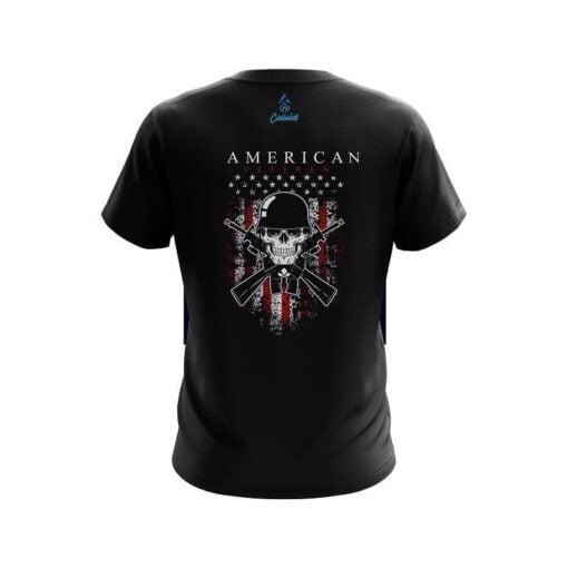 Plain American Veteran CoolWick Bowling Jersey - Image 2