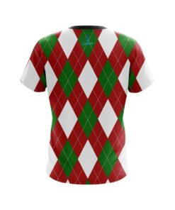 Alternative view of Plain Argyle Green CoolWick Bowling Jersey