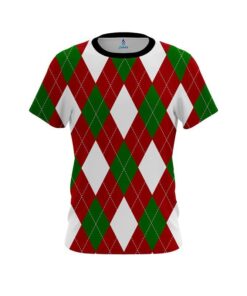 Plain Argyle Green CoolWick Bowling Jersey