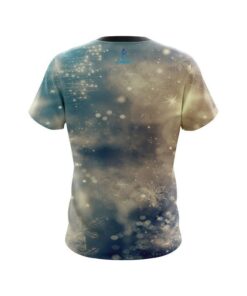 Alternative view of Plain Blurred Snowflakes CoolWick Bowling Jersey