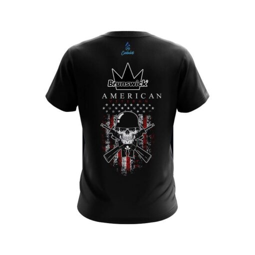 Brunswick American Veteran CoolWick Bowling Jersey - Image 2