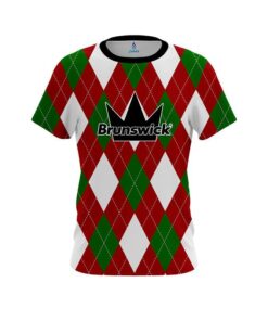 Brunswick Argyle Green CoolWick Bowling Jersey