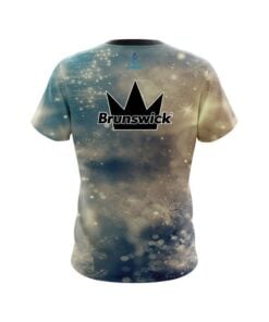 Alternative view of Brunswick Blurred Snowflakes CoolWick Bowling Jersey