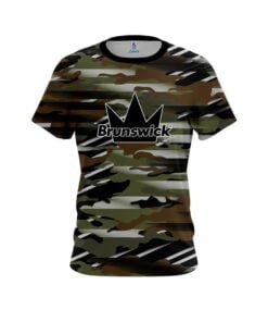 Brunswick Camo Grunge CoolWick Bowling Jersey