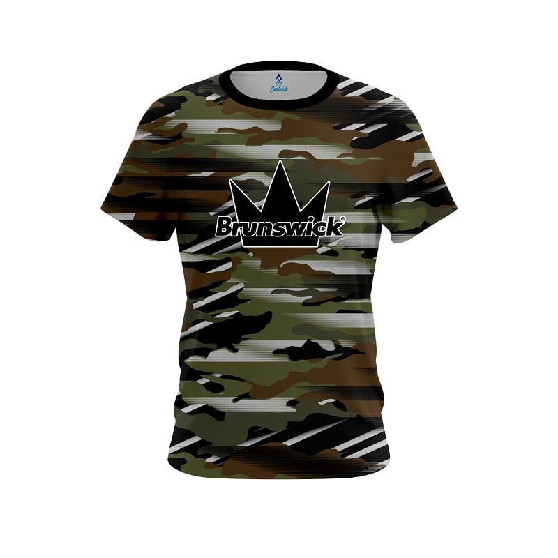 Brunswick Camo Grunge CoolWick Bowling Jersey