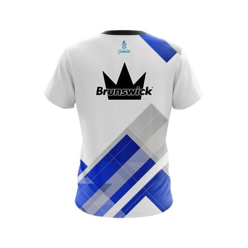 Brunswick Flyer Blue CoolWick Bowling Jersey - Image 2
