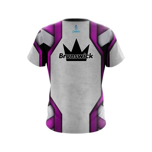 Brunswick Iron Purple CoolWick Bowling Jersey - Image 2