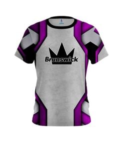Brunswick Iron Purple CoolWick Bowling Jersey