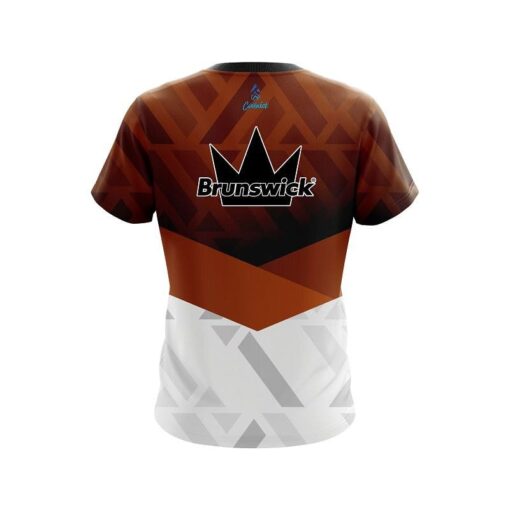Brunswick Nutmeg Orange CoolWick Crew Neck Bowling Jersey - Image 2
