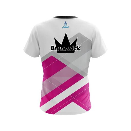 Brunswick Racing Pink CoolWick Bowling Jersey - Image 2