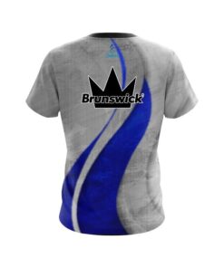 Alternative view of Brunswick Rough Edges Blue CoolWick Bowling Jersey