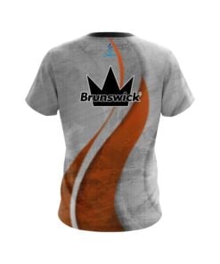 Alternative view of Brunswick Rough Edges Orange CoolWick Bowling Jersey