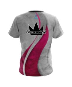 Alternative view of Brunswick Rough Edges Pink CoolWick Bowling Jersey