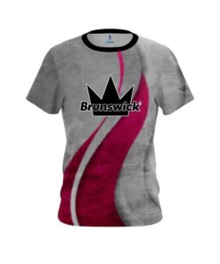 Brunswick Rough Edges Pink CoolWick Bowling Jersey