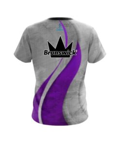 Alternative view of Brunswick Rough Edges Purple CoolWick Bowling Jersey