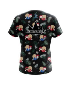 Alternative view of Brunswick Sloths Christmas Time CoolWick Bowling Jersey
