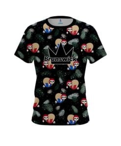 Brunswick Sloths Christmas Time CoolWick Bowling Jersey