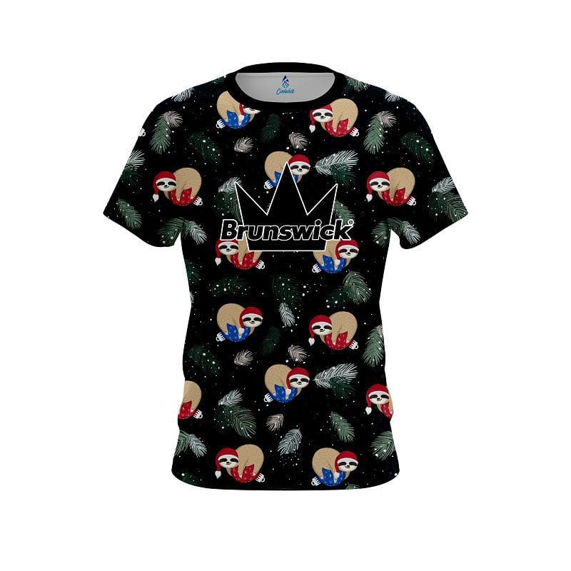 Brunswick Sloths Christmas Time CoolWick Bowling Jersey