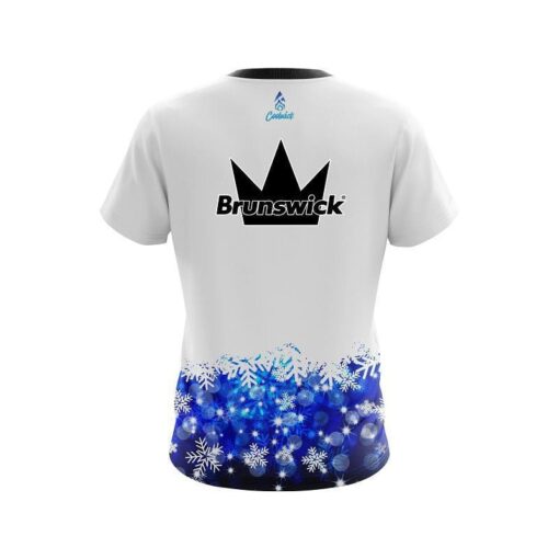 Brunswick Snowflake Season CoolWick Bowling Jersey - Image 2