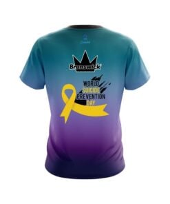 Alternative view of Brunswick Suicide Prevention CoolWick Bowling Jersey