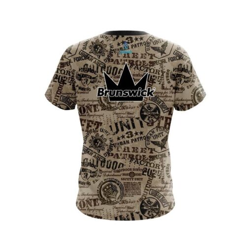 Brunswick Urban Military Grunge CoolWick Bowling Jersey - Image 2