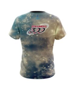 Alternative view of Columbia 300 Blurred Snowflakes CoolWick Bowling Jersey
