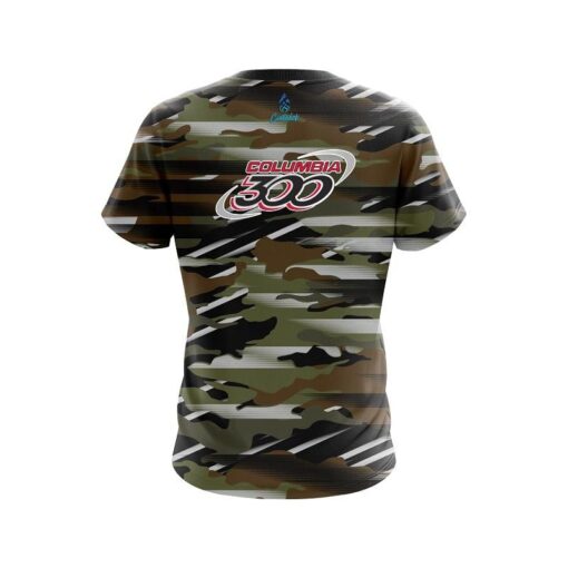 Columbia 300 Camo Grunge CoolWick Bowling Jersey - Image 2