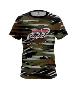 Columbia 300 Camo Grunge CoolWick Bowling Jersey