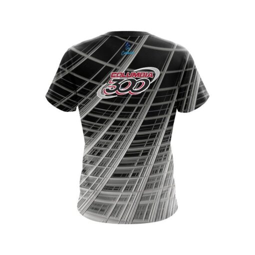 Columbia 300 Chrome Wavy Dimension CoolWick Bowling Jersey - Image 2