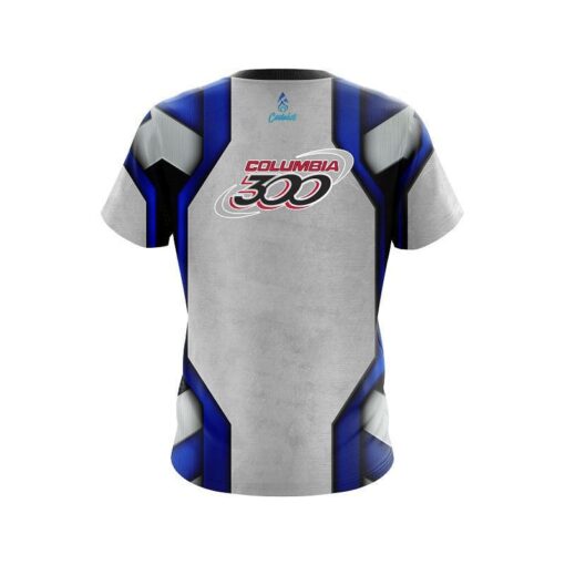 Columbia 300 Iron Blue CoolWick Bowling Jersey - Image 2