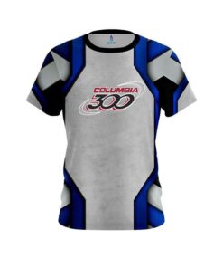 Columbia 300 Iron Blue CoolWick Bowling Jersey