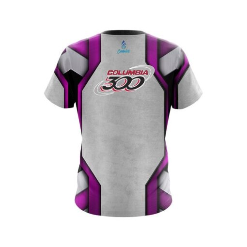 Columbia 300 Iron Purple CoolWick Bowling Jersey - Image 2