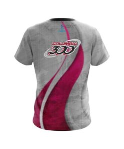 Alternative view of Columbia 300 Rough Edges Pink CoolWick Bowling Jersey