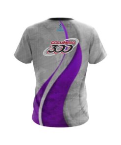 Alternative view of Columbia 300 Rough Edges Purple CoolWick Bowling Jersey