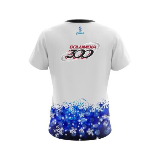 Columbia 300 Snowflake Season CoolWick Bowling Jersey - Image 2