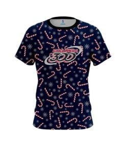 Columbia 300 Snowy Candy Cane CoolWick Bowling Jersey